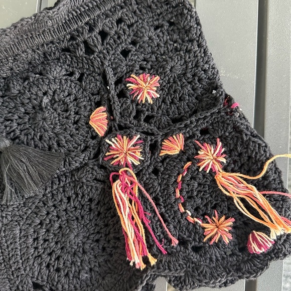 Poupette St. Barth Bobo Crochet Boxer Shorts. - Picture 3 of 9